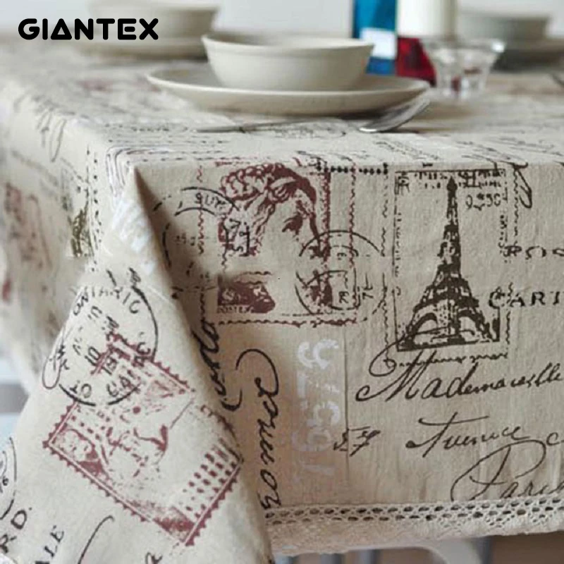 GIANTEX Tower Декоративная скатерть для стола прямоугольная обеденного s Obrus Tafelkleed Mantel