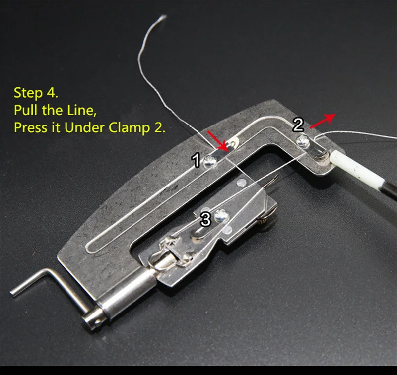 NEW Semi Automatic Fishing Hook Tier Double-headed Needle Fishing Line Knotter Fishhook Tie Device Fishing Tools (28)
