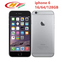 Для Apple iPhone 6 Dual Core 4,7 дюймов IOS 8MP 4 аппарат не привязан к оператору сотовой связи 1G Оперативная память 16 Гб/64/128 ГБ Встроенная память за счет сканера отпечатков пальцев, с отпечатком пальцев, сотовый телефон с функцией NFC Apple Pay только в том случае