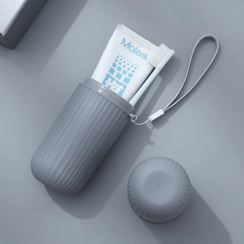 XZJJA портативный чехол для зубной щетки с имитацией дерева для путешествий, зубная паста, защитная коробка для ванной