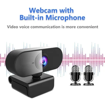 

Digital USB Video Recorder Home Office 1080P Full HD USB Web Camera with Microphone for Video Conference Live Streaming