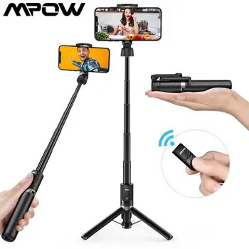 

Mpow Foldable Bluetooth Selfie Stick Tripod with Remote Control and Stable Tripod Stand For Mobile Phone iPhone 11 Pro Max 11