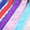 2022 New high quality stretch elastic lace ribbon Tape 25mm wide Trims  lace trimmings For Sewing decoration african lace fabric ► Photo 2/6