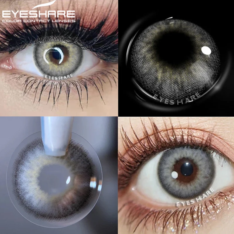 Colored Contact Lenses For Eyes Natural Eye Contacts With Color Lens Beauty 2pcs Yearly for | Красота и здоровье