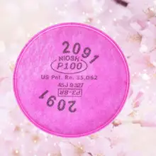 1 шт. P100 сажевый фильтр хлопок воздушный для 2901 6200 7502 двойной противогаз
