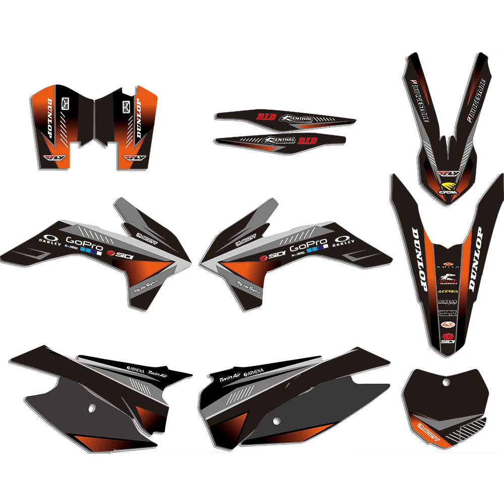 Наклейка для KTM SX SX-F SXF 2013 2014 2015 наклейка на Мотогонки фоны всей команды