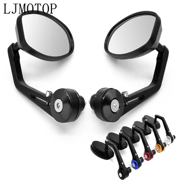 

CNC Universal Motorcycle Handle Bar End Rearview Mirror 7/8" For HONDA CB400 SF VFR 1200/F ST 1300 Black SpiRit CBR650R 2020