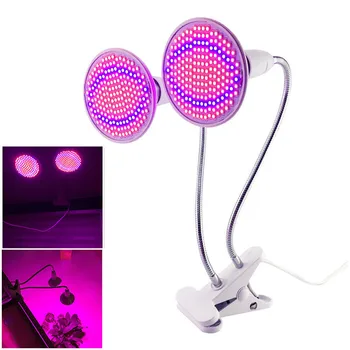 

LED Grow Light Full Spectrum E27 Flexible Metal Hose Indoor Plant Lamp Clip-on Plant Growing Lights for Seedlings Flowers Growth