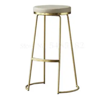 

Nordic wrought iron bar chair bar chair modern minimalist high stool creative coffee chair front desk chair dining chair