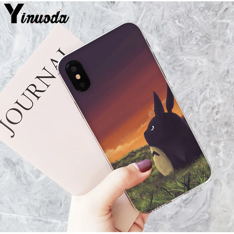 Yinuoda Тоторо Diy Роскошный Высококачественный протектор для телефона чехол для iPhone 8 7 6 6S Plus X XS max 10 5 5S SE XR Coque Shell