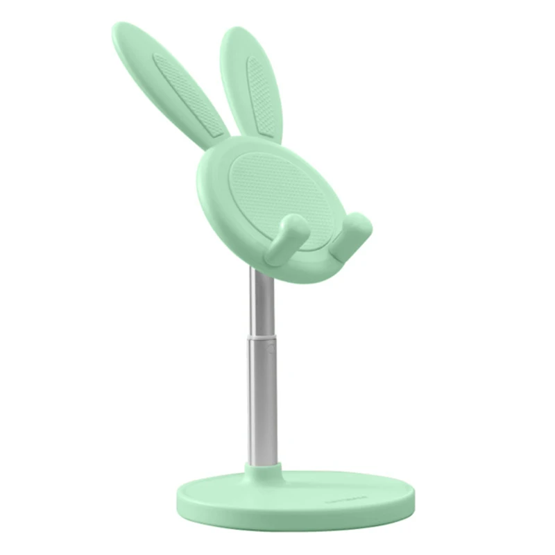 mobile holder for wall New Cute Metal Adjustable Rabbit Ears Tablet Telescopic Desktop Stand Holder Multifunction Telescopic Phone Support Accessories phone stand for desk Holders & Stands