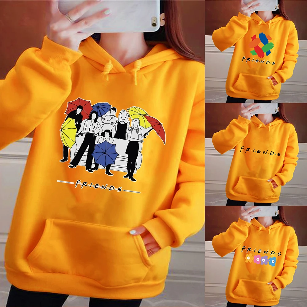 

New Style Polyester-cotton Hoodie Couple Hoodie Women Sweater Autumn and Winter Wear Womens Harajuku Casual Sportswear Pullover