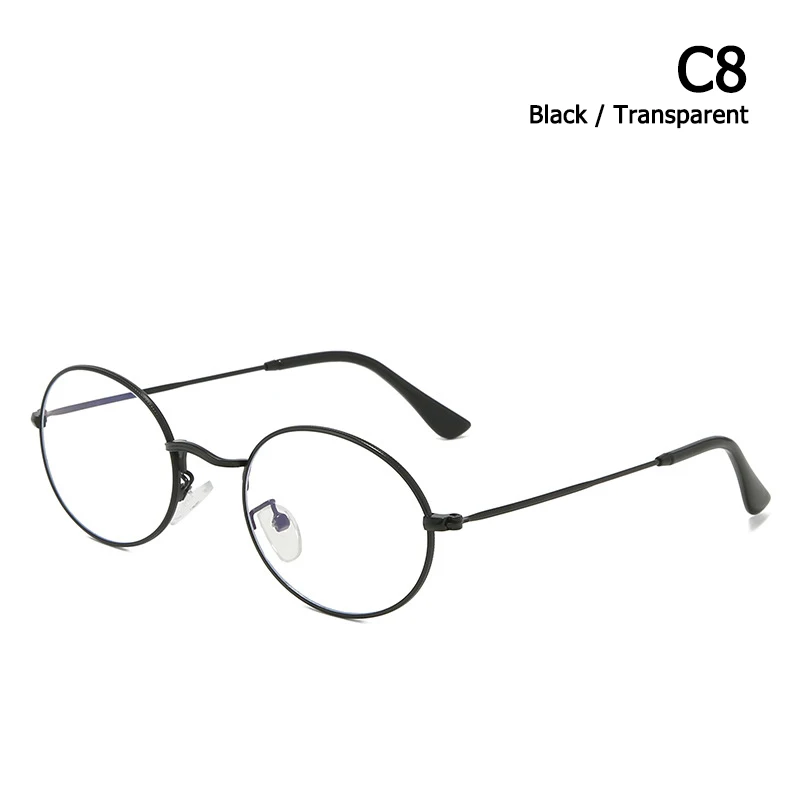 JackJad Модные Винтажные 3547 овальные металлические стильные поляризованные солнцезащитные очки для женщин и мужчин, Классические фирменные дизайнерские солнцезащитные очки Oculos De Sol - Цвет линз: C8 Black Transparent