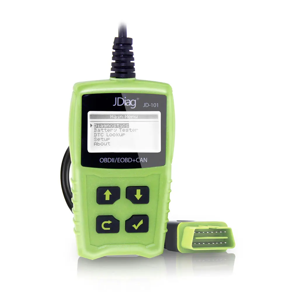 Совершенно JD101 OM123 автомобильный диагностический инструмент Автомобильный сканер OBD2 считыватель кодов PK ELM327 V1.5 ELM 327 CR319 AD310 icar2 Easydiag - Цвет: JD101