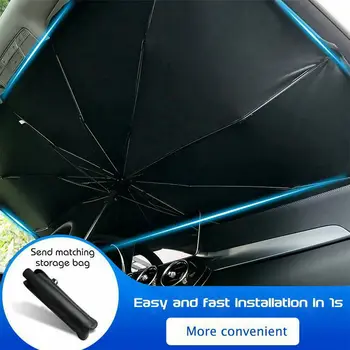 

Universal Summer Car Front Gear Sunshade Screen Heat Insulation Sunshield Parasol Car Accessories 125x65cm