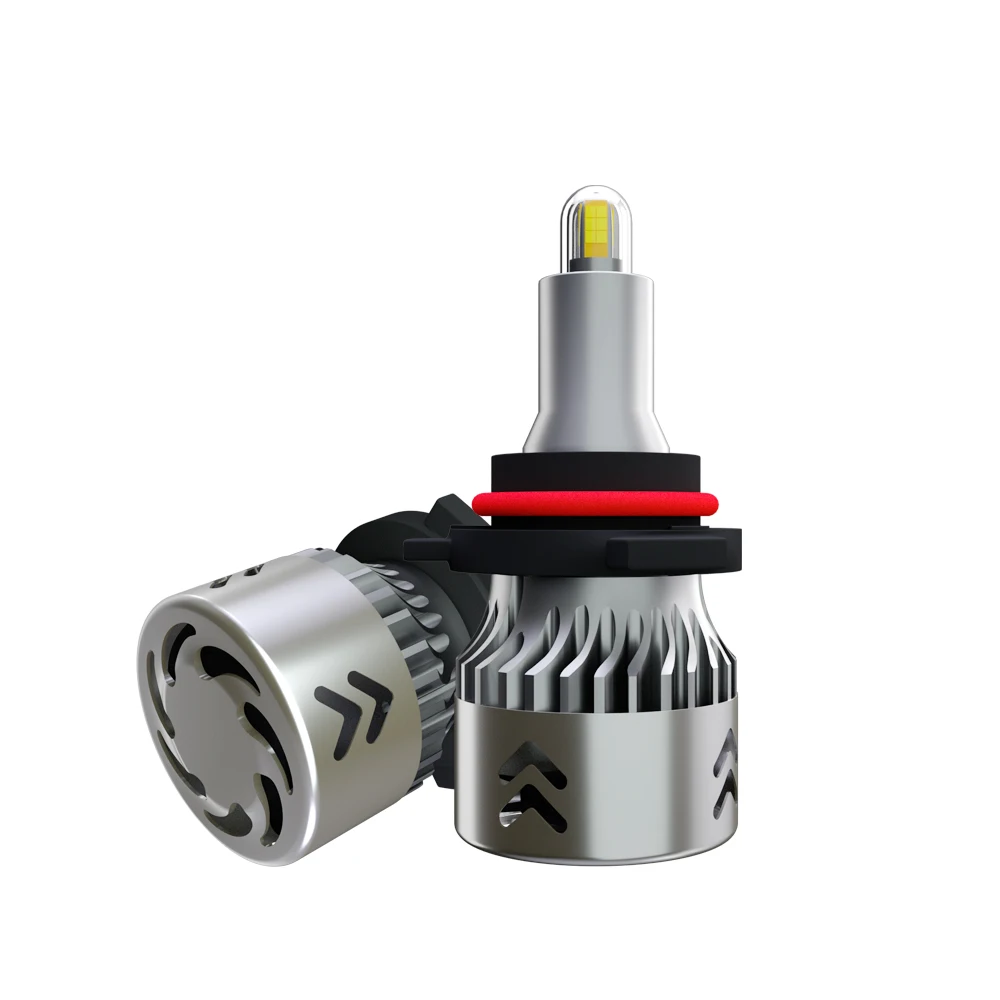 2 шт 12V 6000K H1 H3 H7 H11 9005 9006 светодиодные фары Противотуманные фары Дневные Фары свет фар Светодиодные лампы для автомобильных фар