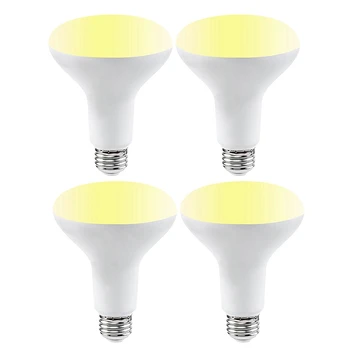 

4Pcs Tuya Smart Wifi Light Bulb BR30 Dimmable, E27 850Lm RGB 2700K To 6500K 9W Lamp Works with Alexa Google Home As