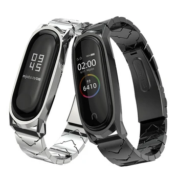

Gosear Fashion Stainless Steel Replacement Wristband Watchband Watch Band Strap for Xiaomi Mi Band Miband 3 4 Smart Bracelet