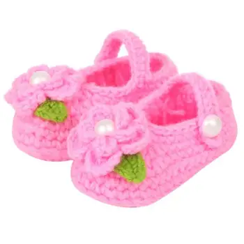 Handmade Newborn by Infant Boys Girls Crochet Knit Toddler Shoes 10