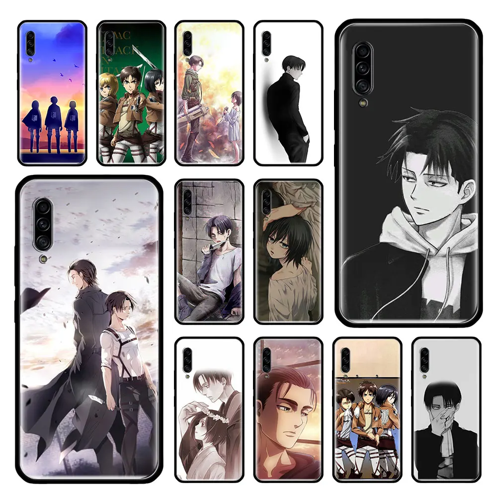 Attack on Titan Case for Samsung Galaxy A50 A70 A70s A50s A80 A40 A30 A20e A20s A10e A10 Black Soft Phone Coque | Мобильные телефоны