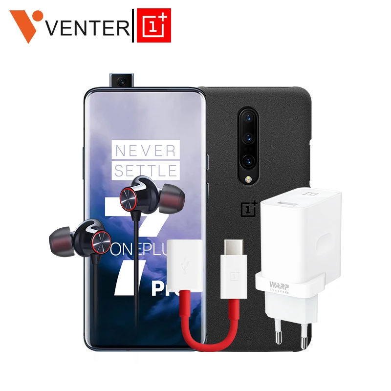 Оригинальный OnePlus 7 Pro экшн-набор для путешествий, корпус со стразами, основа 30 Вт, зарядное устройство ЕС, зарядное устройство для