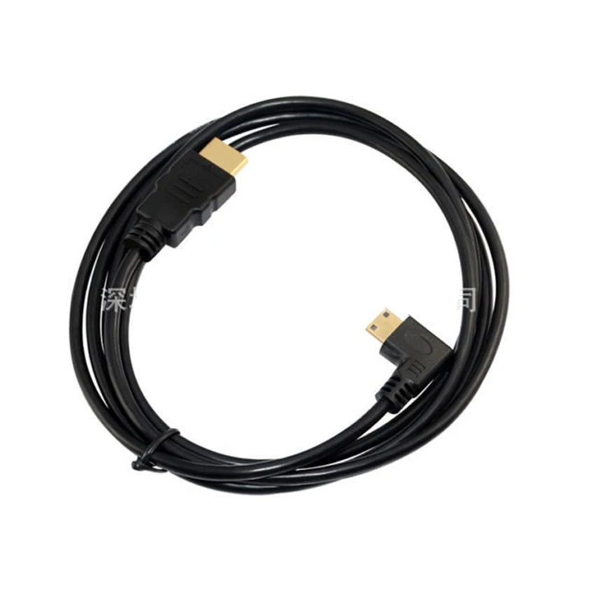 Премиум Full1080P HDMI V1.4 кабель типа папа к Mini угол 90 градусов HDTV 15 см 1 8 м|Кабели HDMI| |