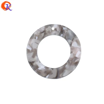 

Choose Colors 30x30mm 20Pcs/Lot Fashion Jewelry Accessories Round Shape Button Acetic Acid Charms Beads For Earring Jewelry