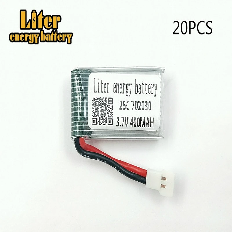 

20 шт./лот 3,7 V 400mAh 702030 литий-полимерный аккумулятор Hendy 1306 You Di U816 U830 Di Feida F180 самолет