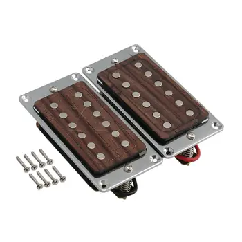 

Yibuy Multicolor Rosewood Copper Guitar Pickups With Frame Musical Parts