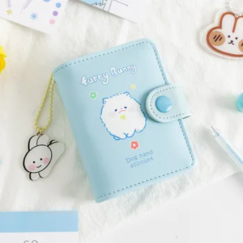 

Sweet Love Cute Cartoon Pocket Diary 104mm*78mm Grid Paper+Free Pages+Random Cards Soft PU Leather Angeda 80 Sheets
