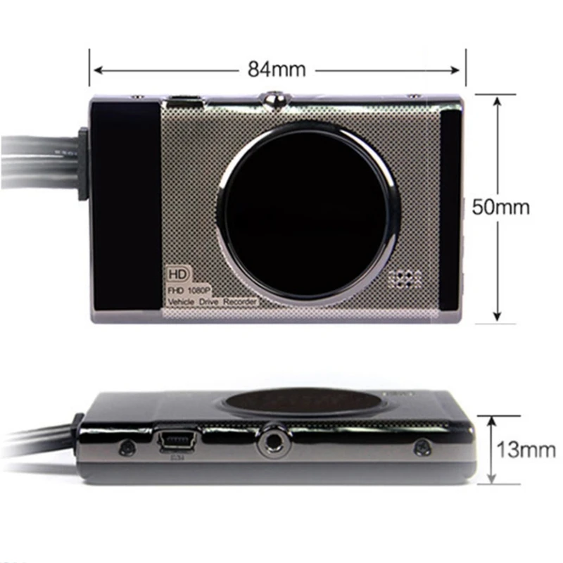 3 дюймов видеорегистраторы для мотоциклов Sprint Камера Full Hd 1080 P/720 P ЖК дисплей двойной Камера переднее и заднее зеркало заднего вида Водонепроницаемый Камера Gps G-Сенсор