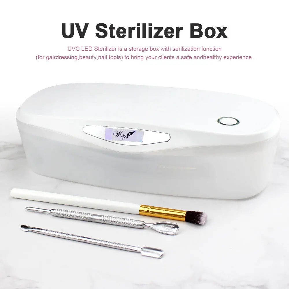 Portable UV Sterilizer Disinfection Box USB Charge Nail Makeup Cleaning Box Personal Care Ultraviol