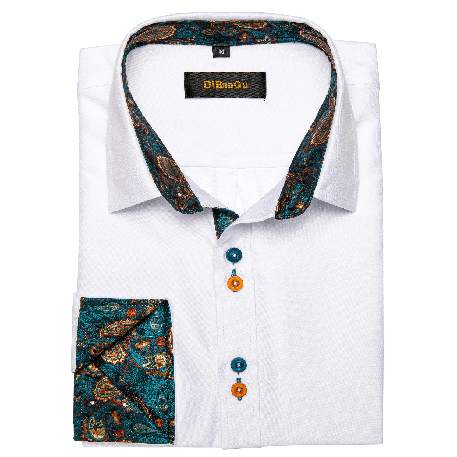 Fashion Casual White Shirt Men Long Sleeve Button-down Collar Slim Fit Male Shirt Solid Cotton Business Mens Social Dress Shirt