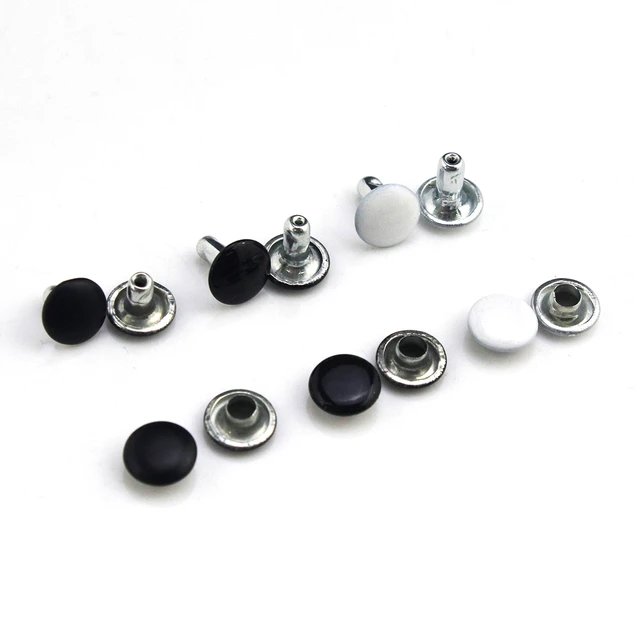 Wholesale Silver Rivets Cone Studs for Clothes Metal Spikes Double Cap  Rivet Stud Round Nail DIY Shoes Bags Clothing Accessories - AliExpress