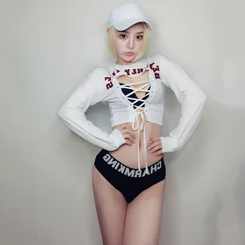 

Jazz Dance Costumes Women Sexy DJ Rave Outfit Pole Dance Performance Clothing Nightclub Ds Disco Gogo Dancers Stage Wear DC3408