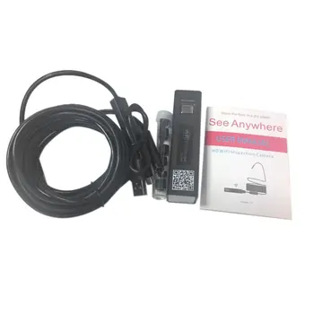 

Endoscope HD 1200P Adjustable 8 LED Wifi Endoscope Camera 8.0mm With Hard Cable IP68 1M 2M 3.5M 5M 10M For Android For ios