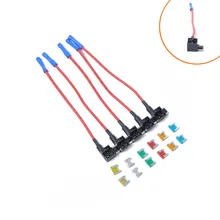 Автомобильный мини-предохранитель взять электроприбор с 5/10/15/20/25/30 a пластина безопасности каждый комплект из 2 предметов