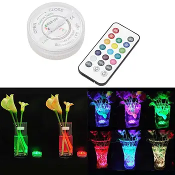 

LED RGB Submersible Vase Hookah Light Lamp IP68 Waterproof Christmas Decor