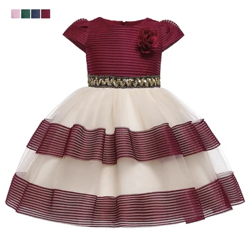 

Flower Girls Christmas Dress Cake Tutu Princess Dress Kids Dresses For Girls Carnival Party Gown Children Clothing 3 4 10 Years