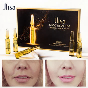 

JIlsa Nicotinamide Anti-Wrinkle Face Serum Moisturizing Anti-Age Ampoule Essence Shrink Pores Whitening Water-Locking Skin Care