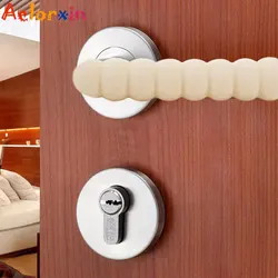 Protection de poignée de porte en spirale souple, 2 pièces/lot, Protection pour enfants 