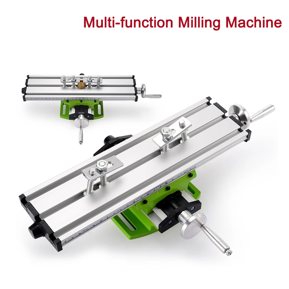 Mini Milling Machine Work Table Cross Slide Drilling Press Vise Fixture Set 
