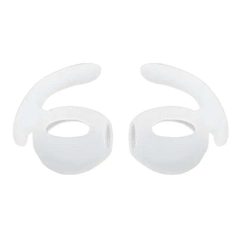 1 Pair Earbuds Cover In-Ear Tips Soft Silicone Skin Ear Hook Buds Replacement for Airpods Wireless Bluetooth Headset L41F