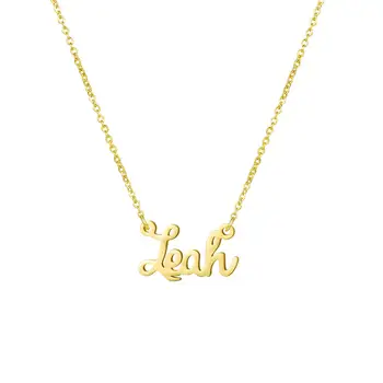 

AAA Quality Letter Necklace Custom Name Necklaces Personalized Stainless Steel Pendant Birthday Gift Gold Color
