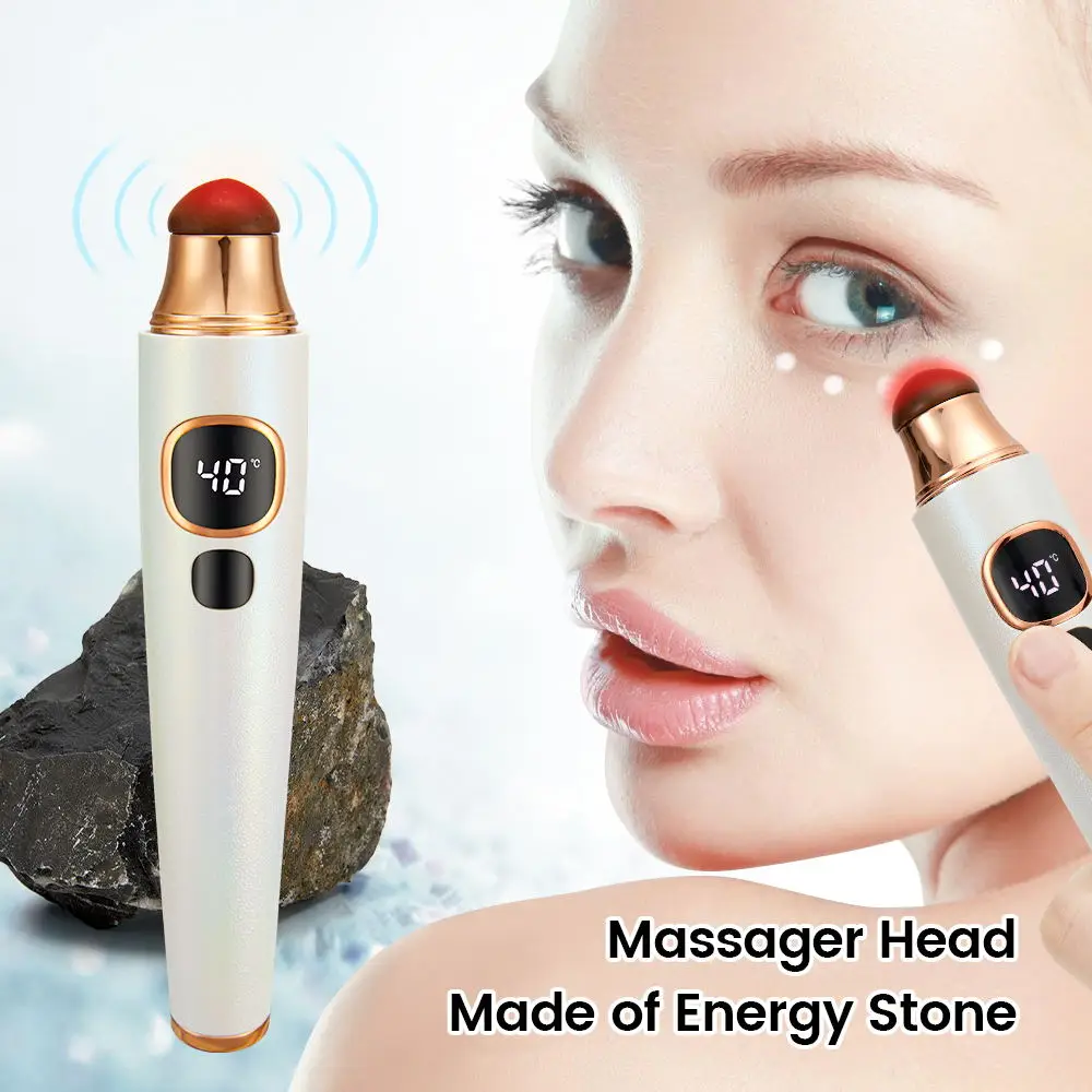 

Electric Eye Massager Vibration Anti Age Eye Wrinkle Massager Dark Circle Removal Massager for Eye Natural Energy Stone Eye Care