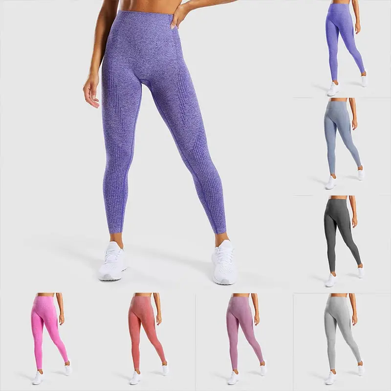 

Candy Color Women High Quality 1PC Popular Leggings High Waist Exercise Pants Seamless Fitness Women Sportwear Female Breathable