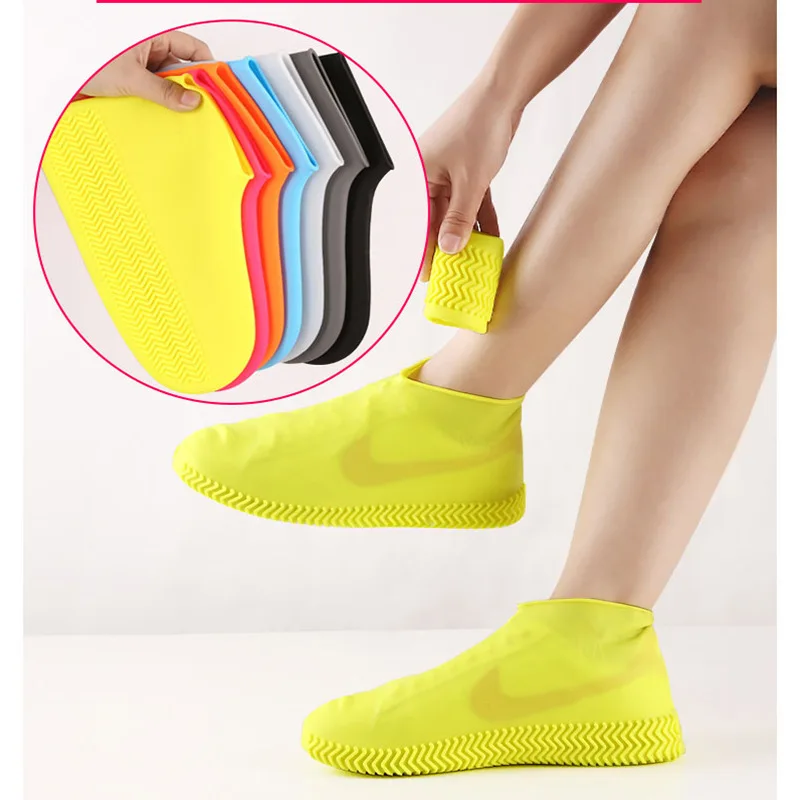 2 unid/set impermeable cubierta de Zapatos Unisex zapatos protectores de Botas de lluvia para de interior al aire libre de días lluviosos reutilizable niños adultos