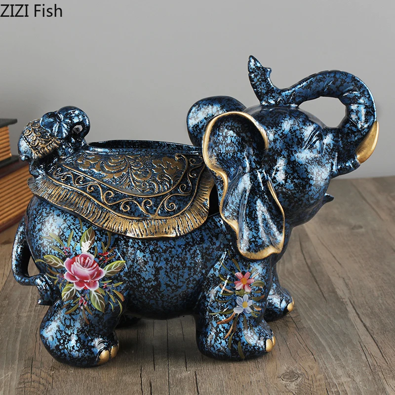 Nordic Tissue Box Animal Ornaments Agate Texture Elephant Resin Storage Decoration Desk Decor Home Decoration Accessories Modern Figurines Miniatures Aliexpress