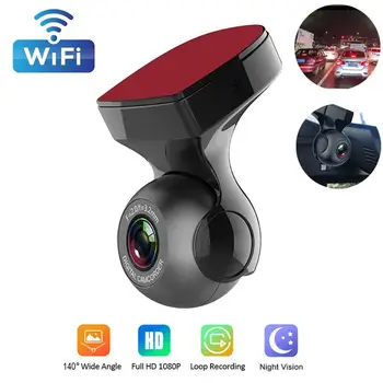 

Interface Dash Cam Car DVR Portable Driving Recorder Phone Connection Loop Recording 1080P Wifi Universal for Night Vision USB