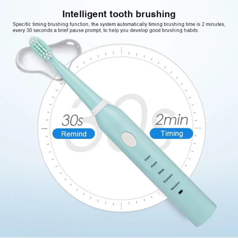 New 5 Cleaning Modes Charging Electric Toothbrush Oral Hygiene Cleaning Whitening Waterproof Sonic Vibration Electric Toothbrush